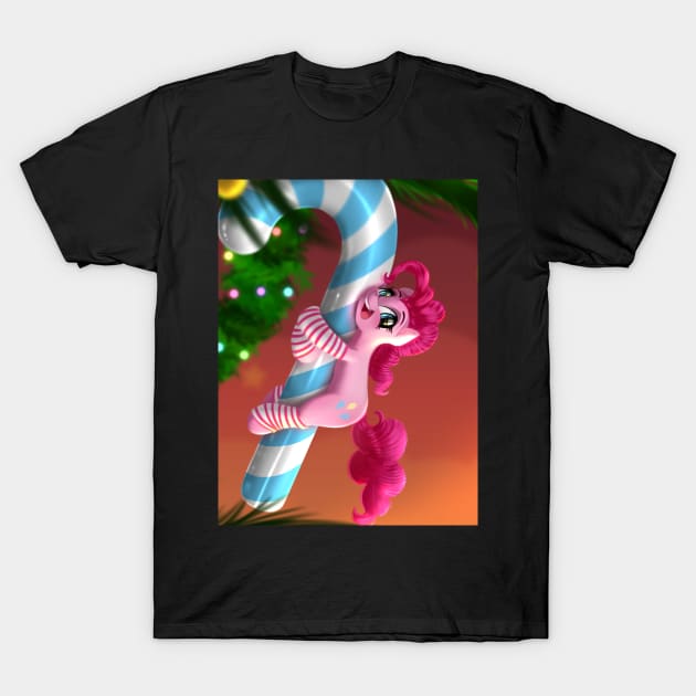 Tiny Pinkie Pie at Christmas T-Shirt by Darksly